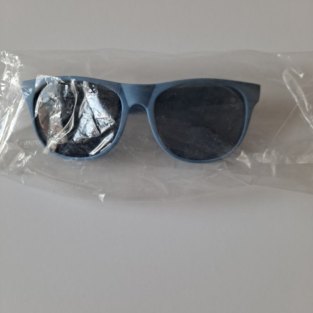 NEW Capital One Unisex Sunglasses Full Rim Blue Frame with Black Tinted Lens